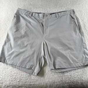 MIZZEN‎ + MAIN Helmsman Golf Shorts Men's Size 40 x 8" Inseam Gray Solid Stretch